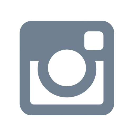A sleek gray hautomate Instagram logo rests elegantly on a pristine white background.